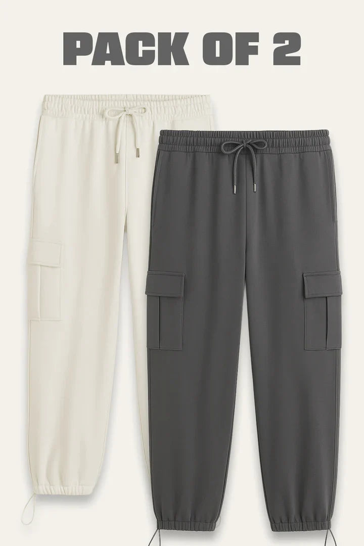 Levvit Cargo Jogger Pants – Pack of 2
