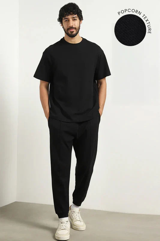 Levvit Black Co-Ord Set (T-Shirt & Pants)
