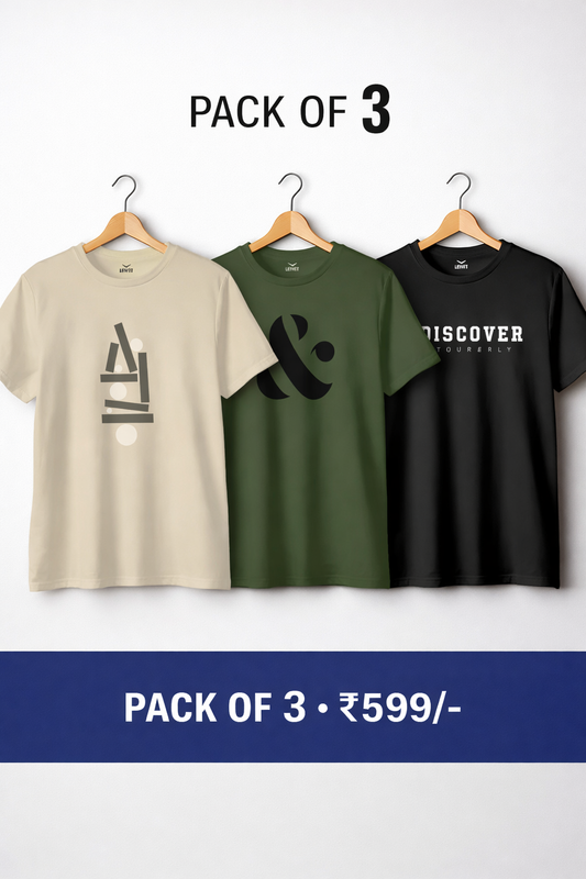 Levvit Graphic T-Shirts – Pack of 3