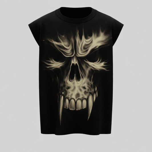 Levvit Sleeveless Vest – Dark Streetwear Punisher