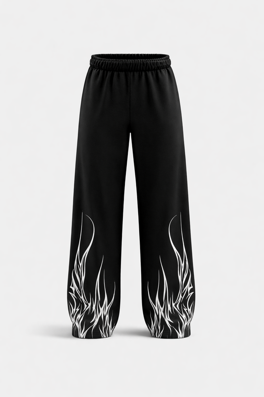 Levvit Flame Graphic Streetwear Sweatpants
