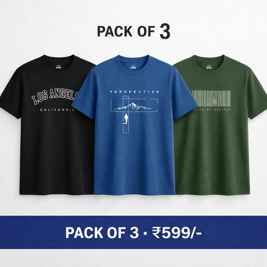 Levvit Graphic T-Shirts – Pack of 3